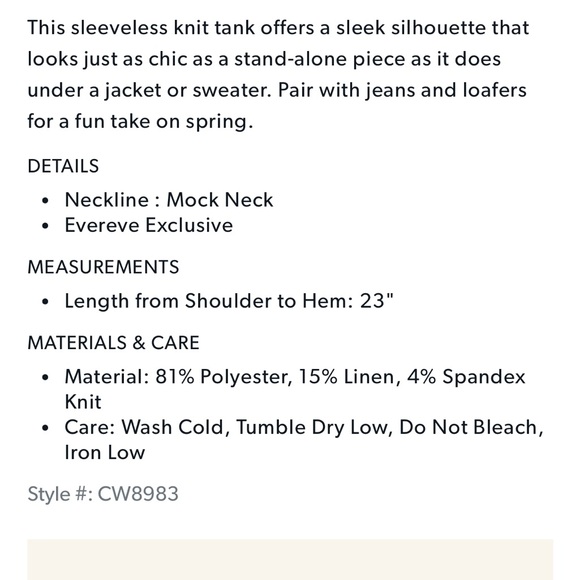 Chaser ribbed mock neck size small - Picture 2 of 6